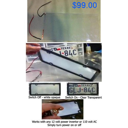 Motorcycle liscence plate size